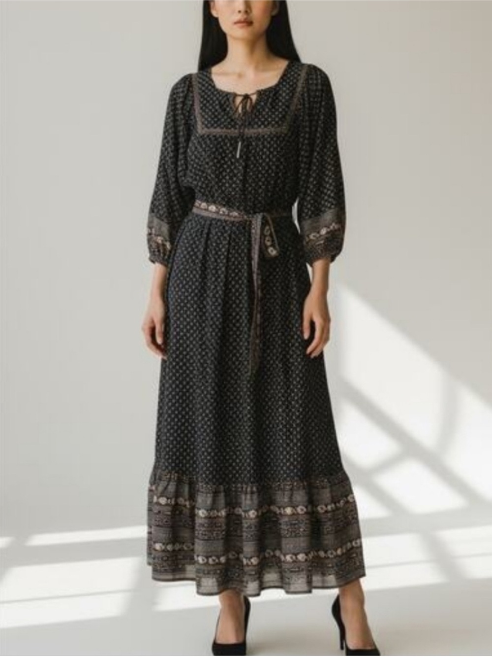 America Eagle, AE77 label organic cotton maxi dress. Size medium, New with tags